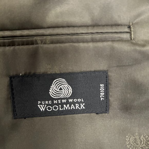 Upcycled Embellished Ankara/Sequin Lace/Rhinestone Blazer Wool M - Picture 9 of 11